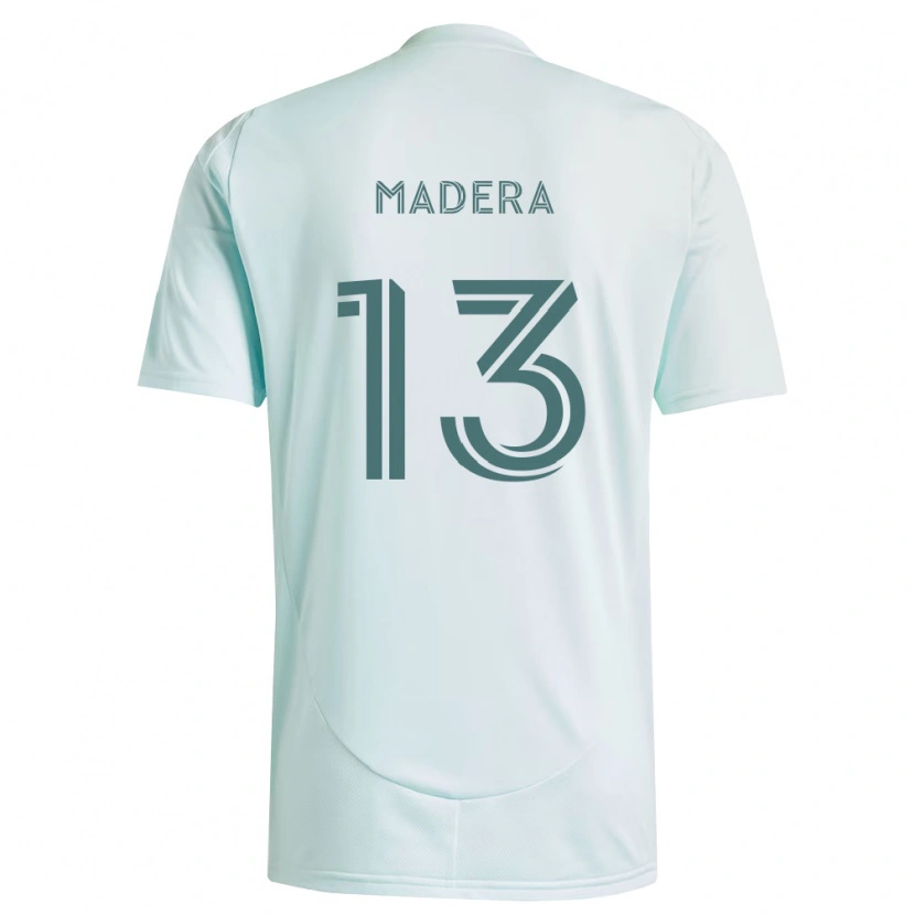Danxen Mulher Camisola Cristopher Madera #13 Branco Verde Claro Alternativa 2026/27 Camisa