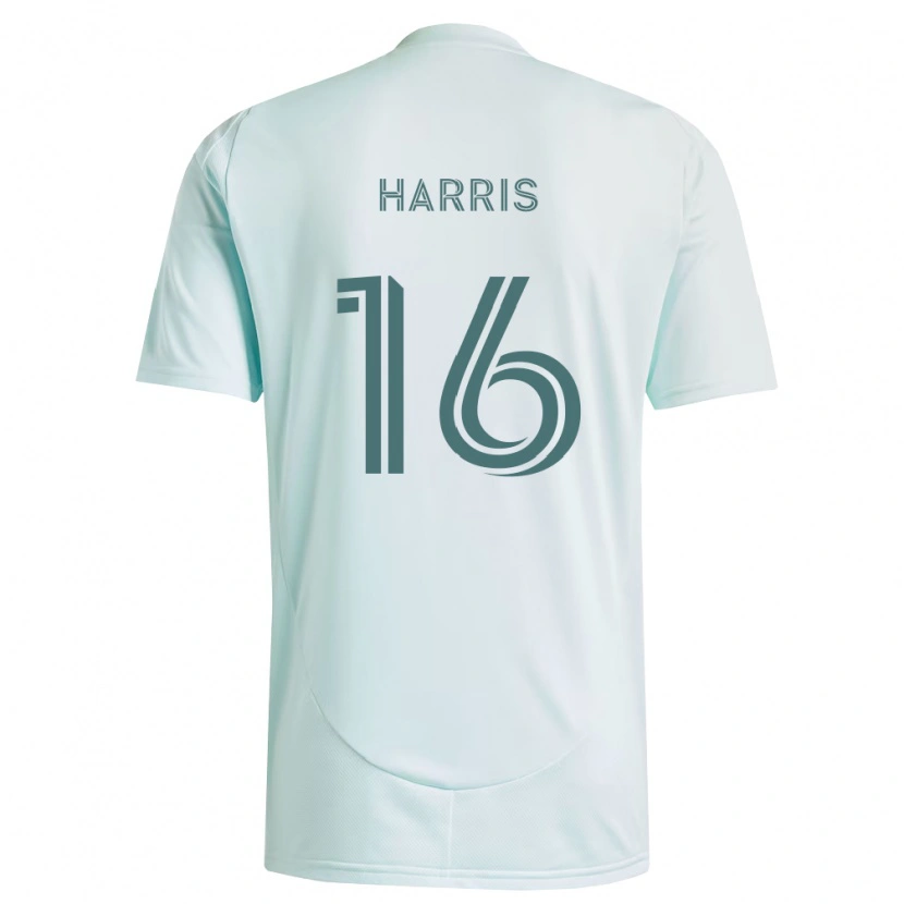 Danxen Mulher Camisola Alex Harris #16 Branco Verde Claro Alternativa 2026/27 Camisa