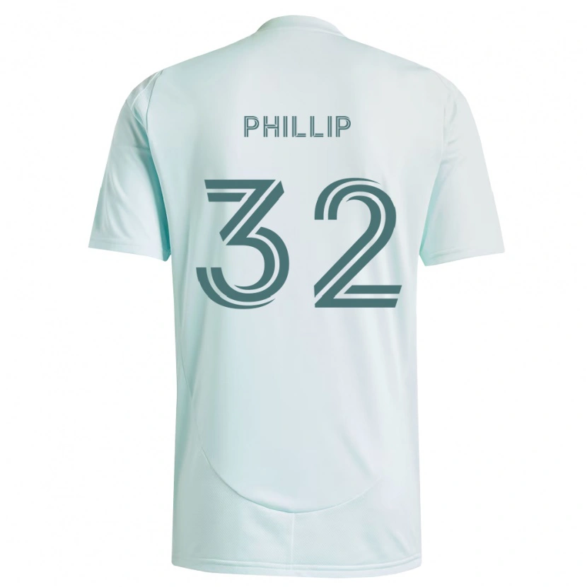 Danxen Mulher Camisola Donavan Phillip #32 Branco Verde Claro Alternativa 2026/27 Camisa