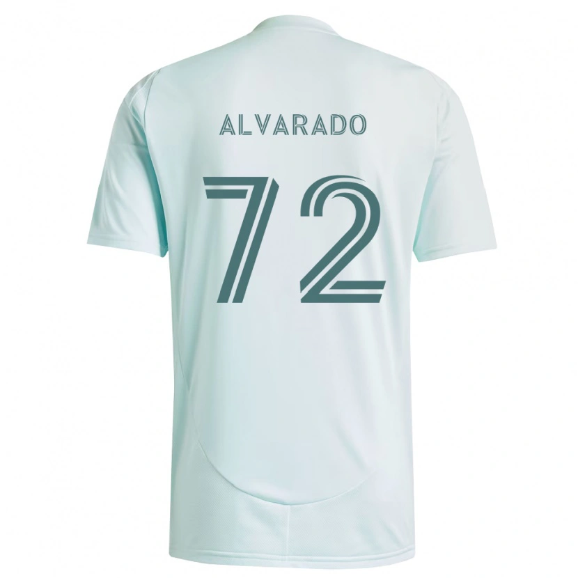 Danxen Mulher Camisola Miguel Alvarado #72 Branco Verde Claro Alternativa 2026/27 Camisa
