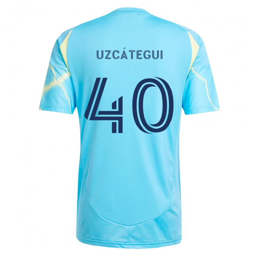 Danxen Mulher Camisola Rafael Uzcátegui #40 Azul Claro Preto Amarelo Claro Alternativa 2026/27 Camisa