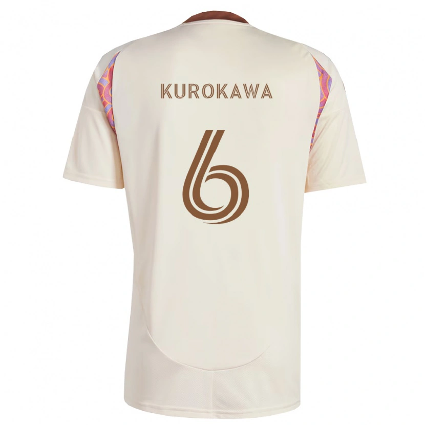 Danxen Mulher Camisola Keisuke Kurokawa #6 Rosa Off-White Alternativa 2026/27 Camisa