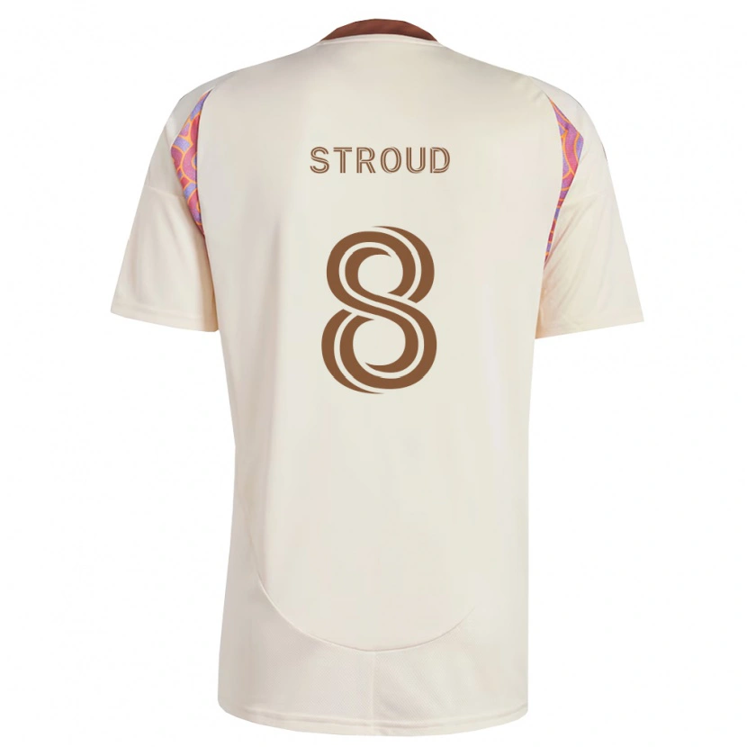 Danxen Mulher Camisola Jared Stroud #8 Rosa Off-White Alternativa 2026/27 Camisa