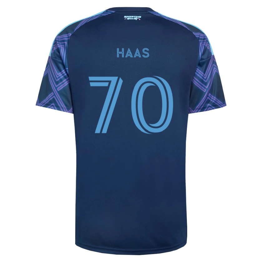 Danxen Mulher Camisola Ty Haas #70 Azul Real Roxo Alternativa 2026/27 Camisa