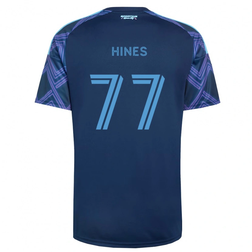 Danxen Mulher Camisola Kashan Hines #77 Azul Real Roxo Alternativa 2026/27 Camisa