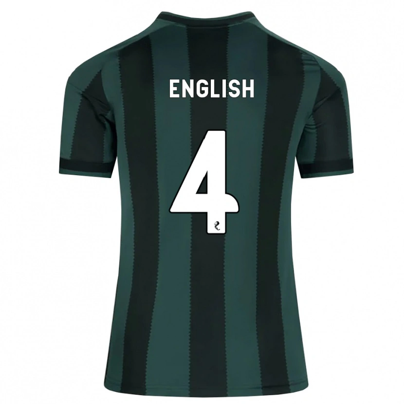 Danxen Mulher Camisola Isaac English #4 Cinza Ardósia Escuro Preto Alternativa 2026/27 Camisa