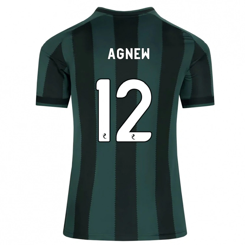 Danxen Mulher Camisola Murphy Agnew #12 Cinza Ardósia Escuro Preto Alternativa 2026/27 Camisa
