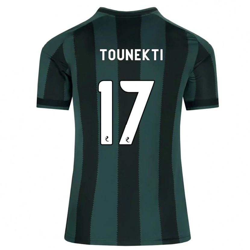 Danxen Mulher Camisola Sebastian Tounekti #17 Cinza Ardósia Escuro Preto Alternativa 2026/27 Camisa