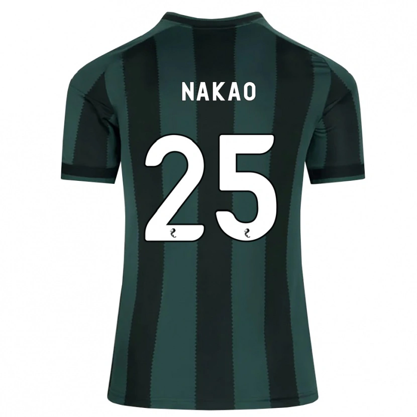 Danxen Mulher Camisola Momo Nakao #25 Cinza Ardósia Escuro Preto Alternativa 2026/27 Camisa