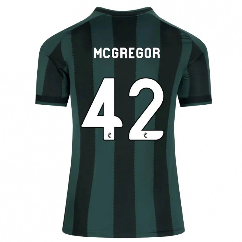 Danxen Mulher Camisola Callum Mcgregor #42 Cinza Ardósia Escuro Preto Alternativa 2026/27 Camisa