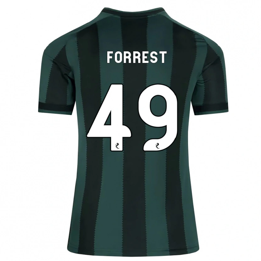 Danxen Mulher Camisola James Forrest #49 Cinza Ardósia Escuro Preto Alternativa 2026/27 Camisa