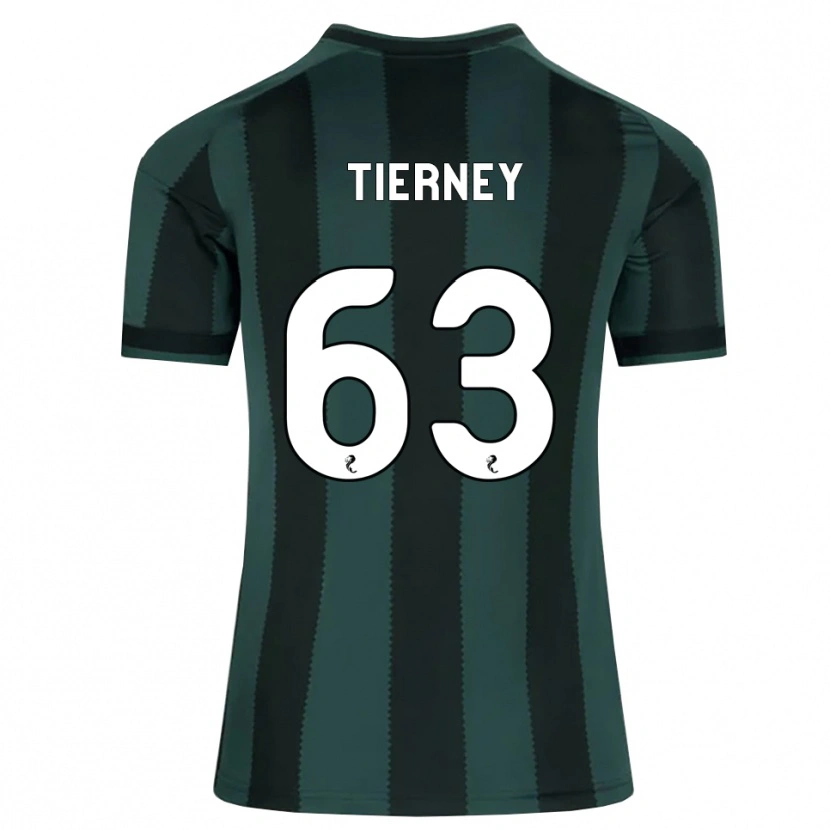 Danxen Mulher Camisola Kieran Tierney #63 Cinza Ardósia Escuro Preto Alternativa 2026/27 Camisa