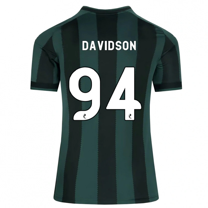 Danxen Mulher Camisola Bruno Davidson #94 Cinza Ardósia Escuro Preto Alternativa 2026/27 Camisa