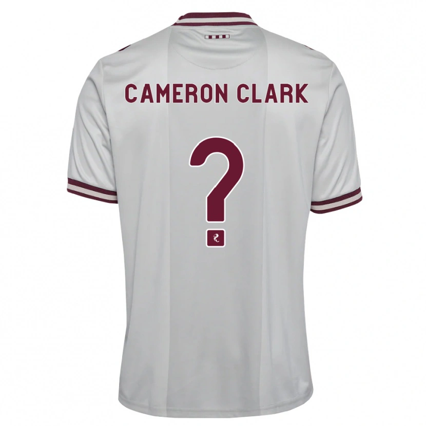 Danxen Mulher Camisola Cameron Clark #0 Branco Borgonha Alternativa 2026/27 Camisa
