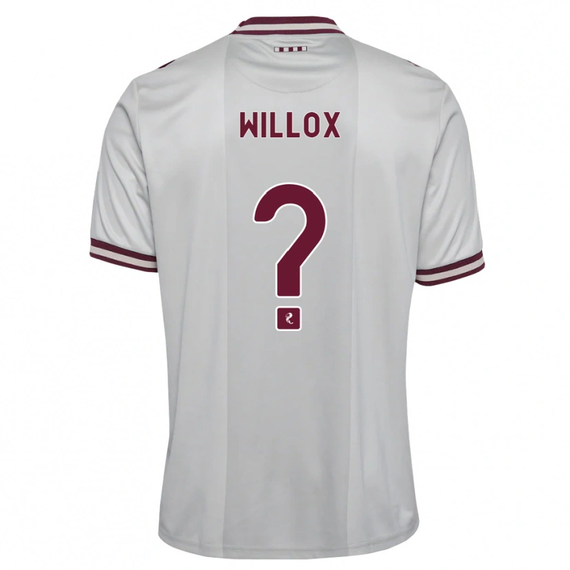 Danxen Mulher Camisola Harry Willox #0 Branco Borgonha Alternativa 2026/27 Camisa