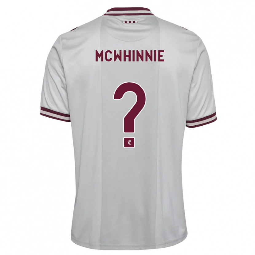 Danxen Mulher Camisola Zac Mcwhinnie #0 Branco Borgonha Alternativa 2026/27 Camisa