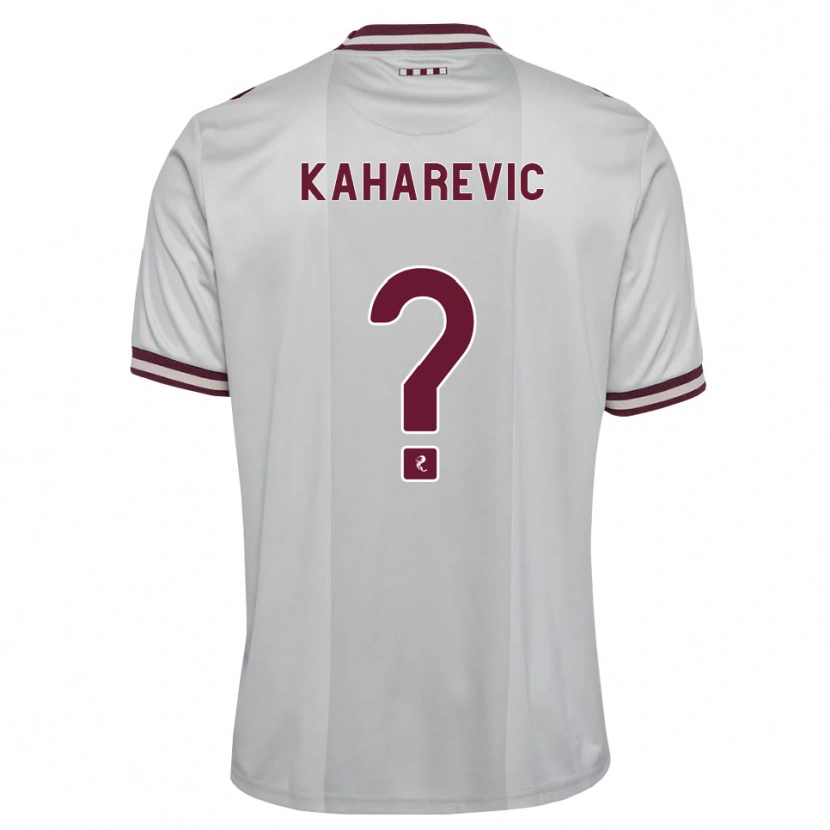 Danxen Mulher Camisola Sinan Kaharevic #0 Branco Borgonha Alternativa 2026/27 Camisa