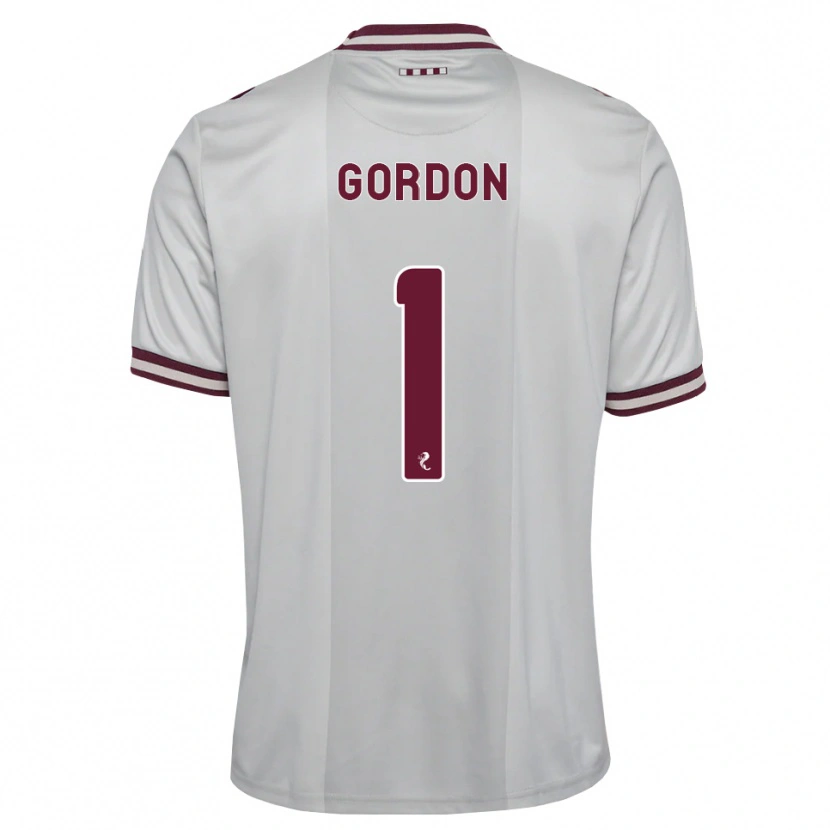 Danxen Mulher Camisola Craig Gordon #1 Branco Borgonha Alternativa 2026/27 Camisa