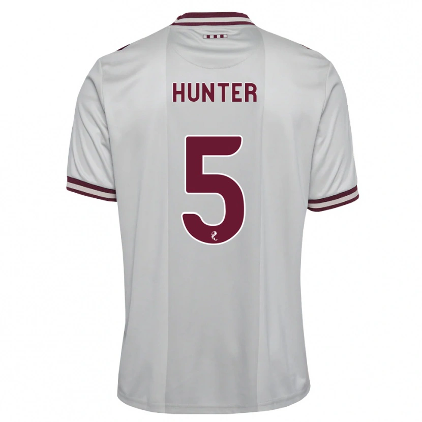 Danxen Mulher Camisola Georgia Hunter #5 Branco Borgonha Alternativa 2026/27 Camisa