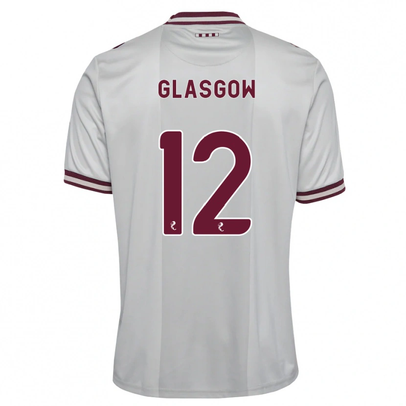 Danxen Mulher Camisola Euan Glasgow #12 Branco Borgonha Alternativa 2026/27 Camisa