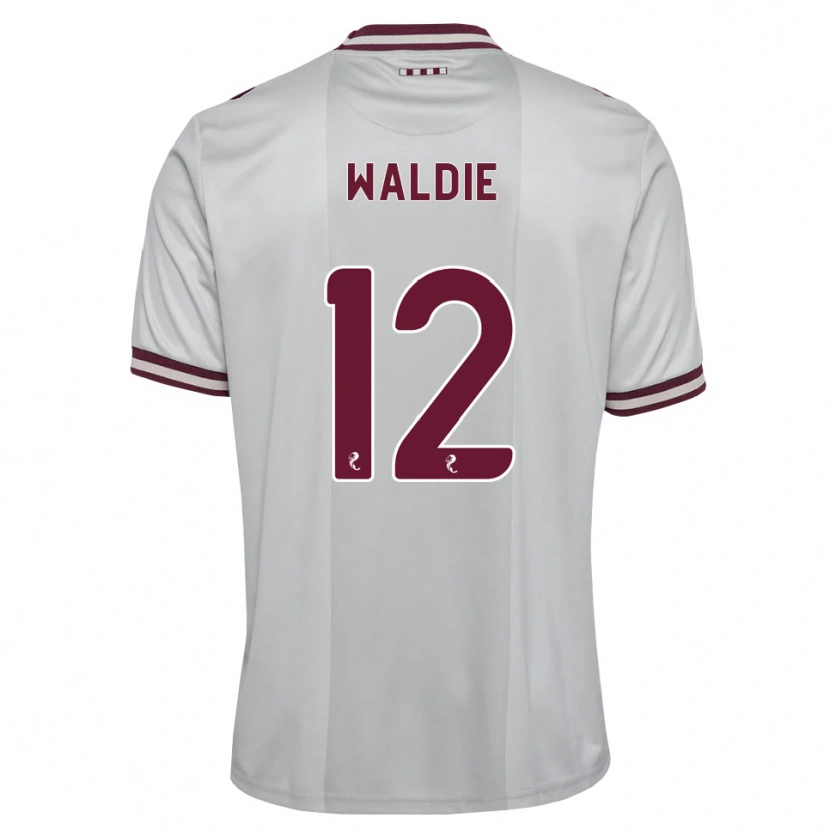Danxen Mulher Camisola Lizzie Waldie #12 Branco Borgonha Alternativa 2026/27 Camisa