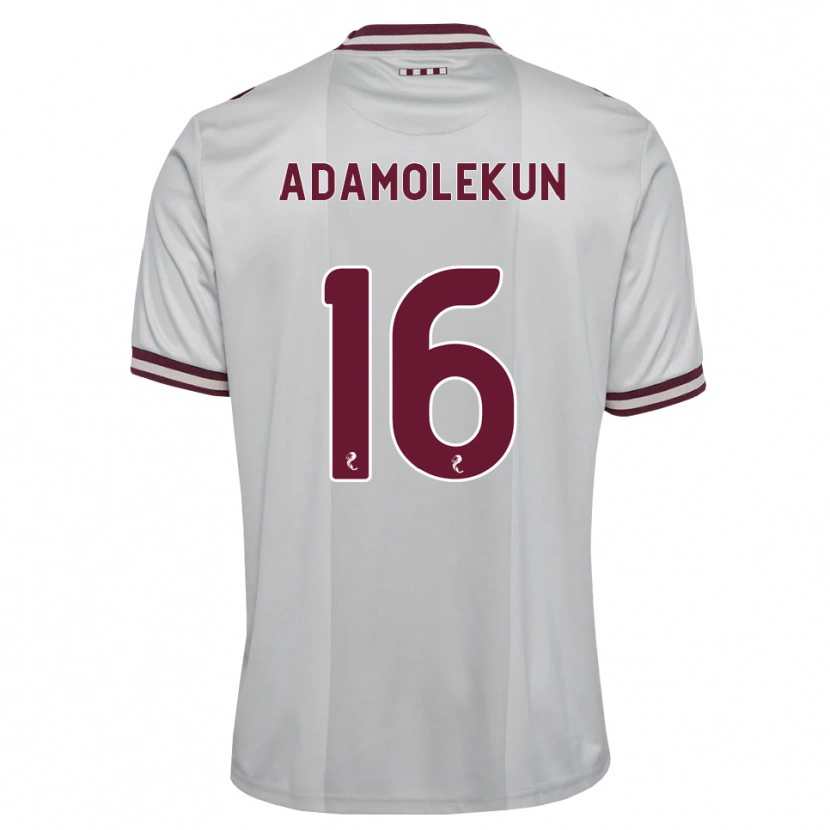 Danxen Mulher Camisola Olufolasade Adamolekun #16 Branco Borgonha Alternativa 2026/27 Camisa