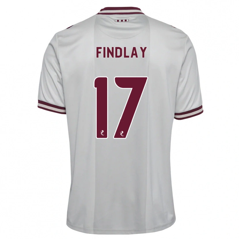 Danxen Mulher Camisola Stuart Findlay #17 Branco Borgonha Alternativa 2026/27 Camisa