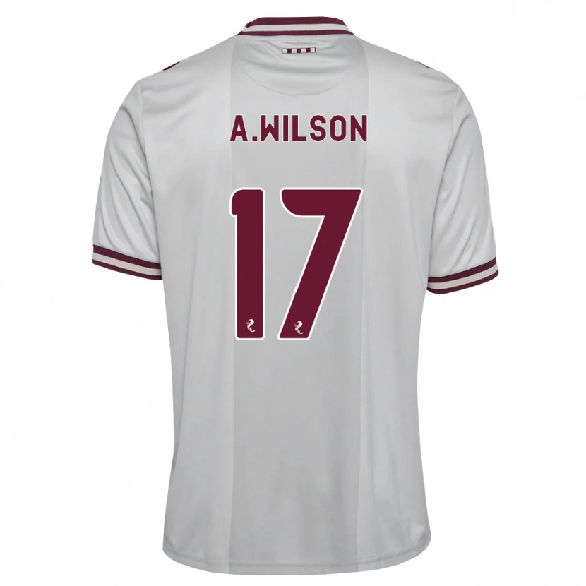 Danxen Mulher Camisola Alfie Wilson #17 Branco Borgonha Alternativa 2026/27 Camisa