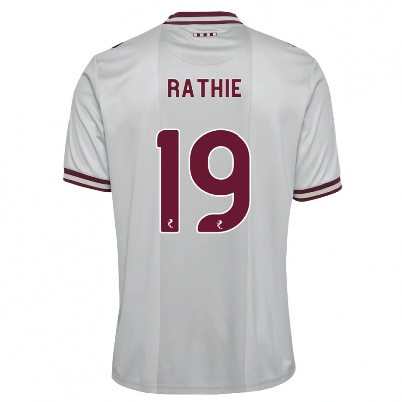 Danxen Mulher Camisola Luke Rathie #19 Branco Borgonha Alternativa 2026/27 Camisa
