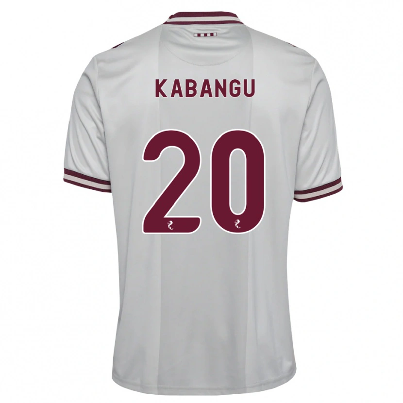 Danxen Mulher Camisola Elton Kabangu #20 Branco Borgonha Alternativa 2026/27 Camisa