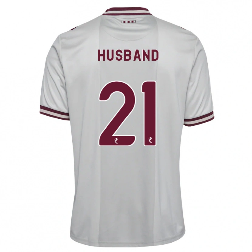 Danxen Mulher Camisola Erin Husband #21 Branco Borgonha Alternativa 2026/27 Camisa