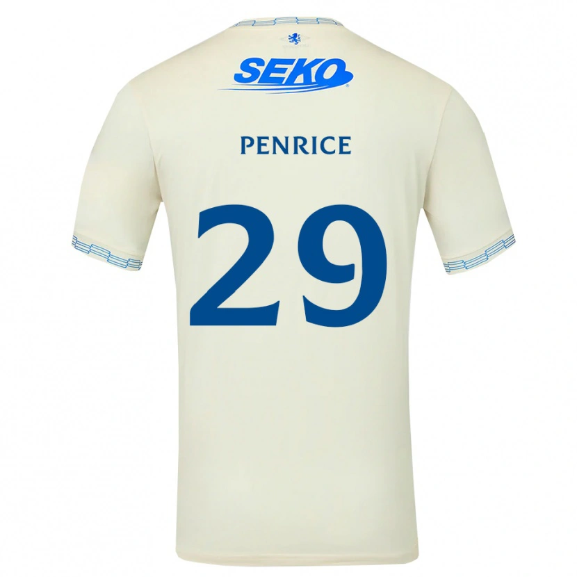 Danxen Mulher Camisola James Penrice #29 Azul Céu Profundo Branco Alternativa 2026/27 Camisa