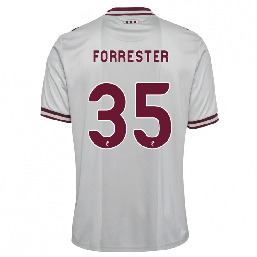 Danxen Mulher Camisola Adam Forrester #35 Branco Borgonha Alternativa 2026/27 Camisa