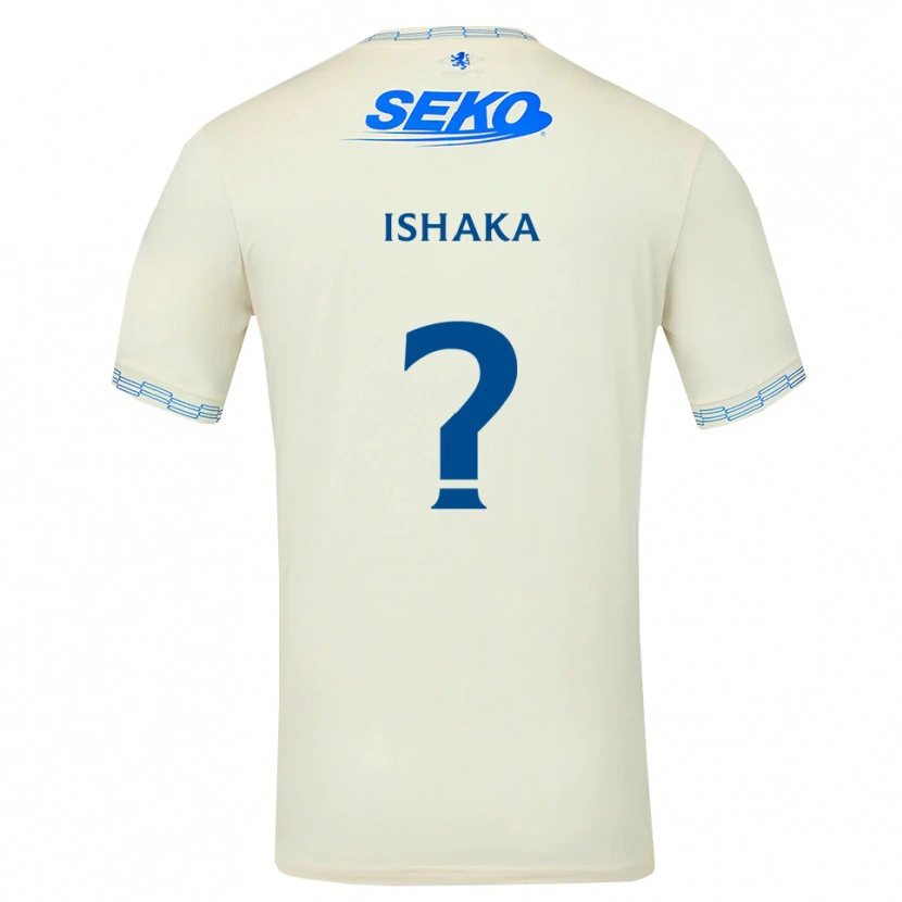 Danxen Mulher Camisola Thompson Ishaka #0 Azul Céu Profundo Branco Alternativa 2026/27 Camisa