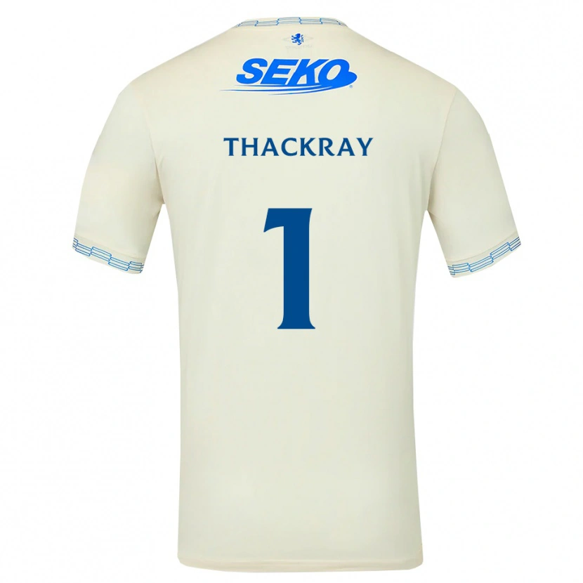 Danxen Mulher Camisola Greig Thackray #1 Azul Céu Profundo Branco Alternativa 2026/27 Camisa