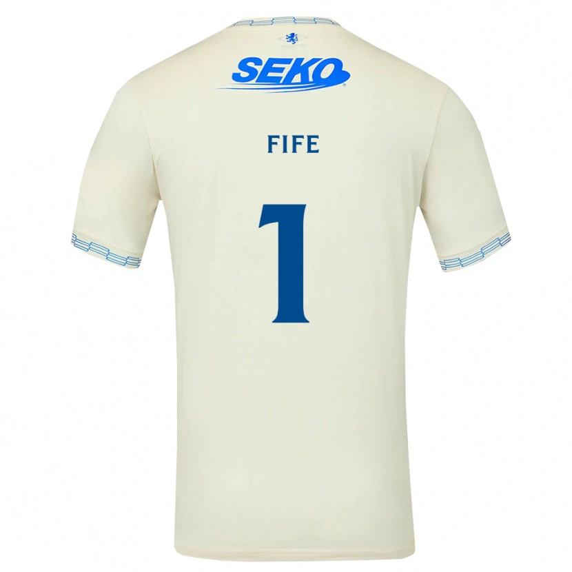 Danxen Mulher Camisola Jenna Fife #1 Azul Céu Profundo Branco Alternativa 2026/27 Camisa