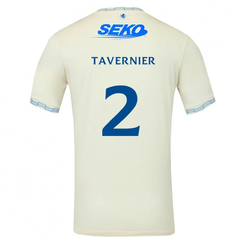 Danxen Mulher Camisola James Tavernier #2 Azul Céu Profundo Branco Alternativa 2026/27 Camisa