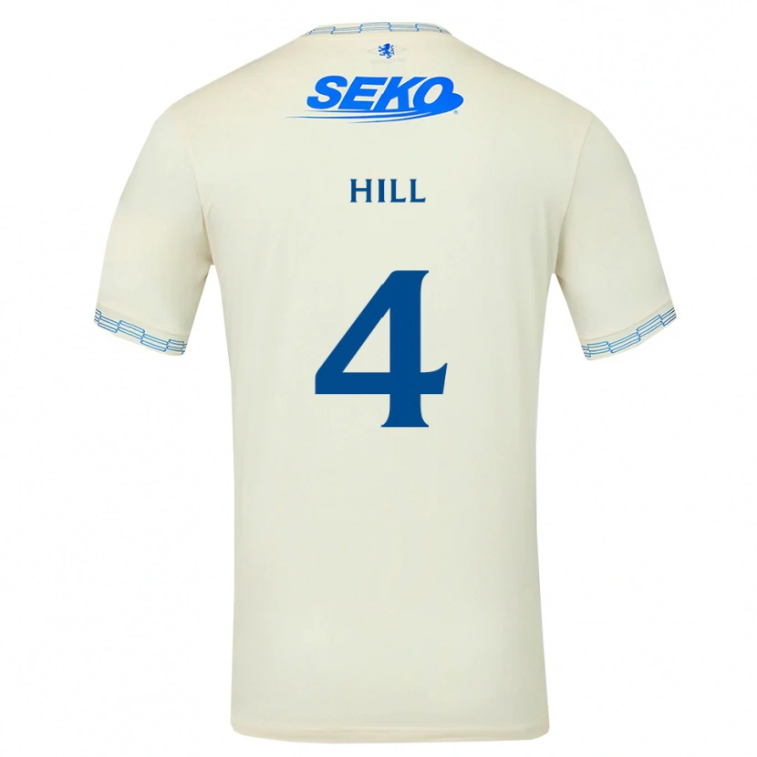 Danxen Mulher Camisola Kathryn Hill #4 Azul Céu Profundo Branco Alternativa 2026/27 Camisa