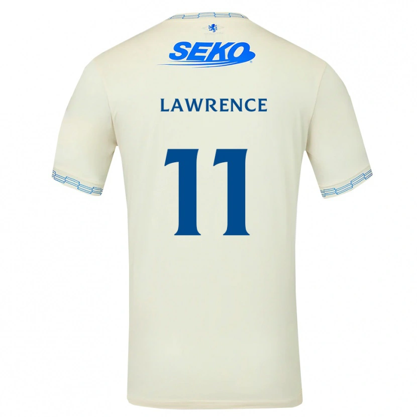 Danxen Mulher Camisola Tom Lawrence #11 Azul Céu Profundo Branco Alternativa 2026/27 Camisa