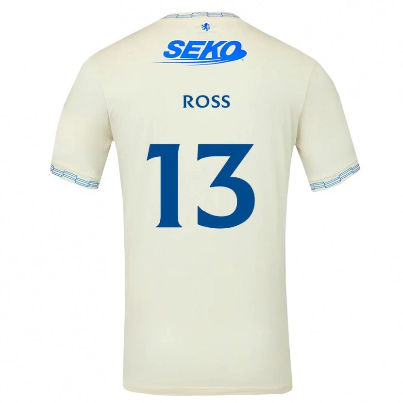 Danxen Mulher Camisola Jane Ross #13 Azul Céu Profundo Branco Alternativa 2026/27 Camisa