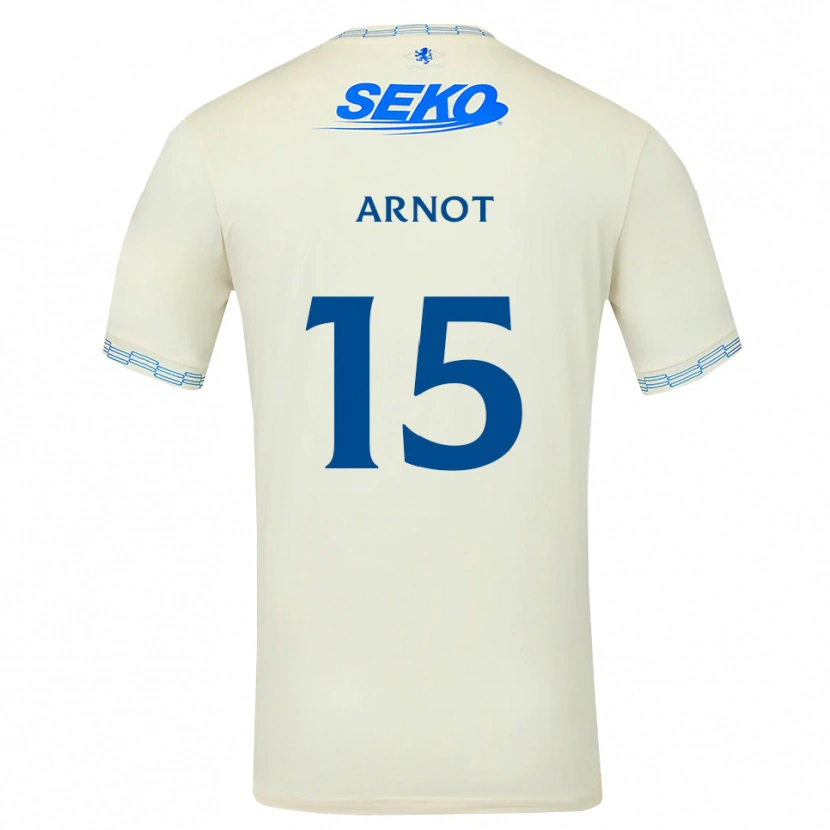 Danxen Mulher Camisola Elizabeth Arnot #15 Azul Céu Profundo Branco Alternativa 2026/27 Camisa