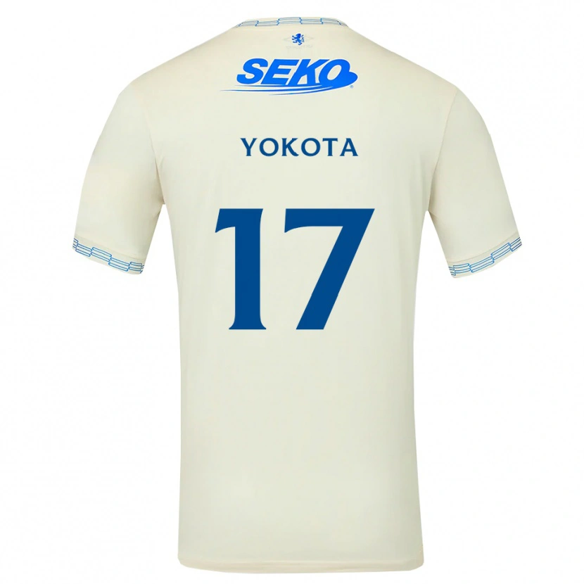 Danxen Mulher Camisola Daisuke Yokota #17 Azul Céu Profundo Branco Alternativa 2026/27 Camisa