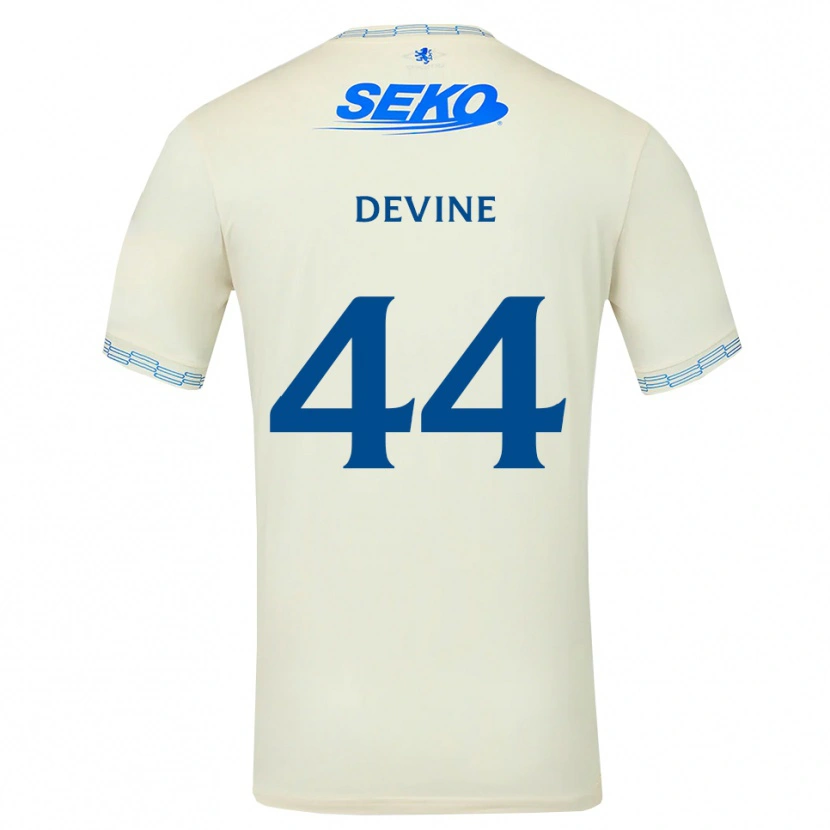 Danxen Mulher Camisola Adam Devine #44 Azul Céu Profundo Branco Alternativa 2026/27 Camisa