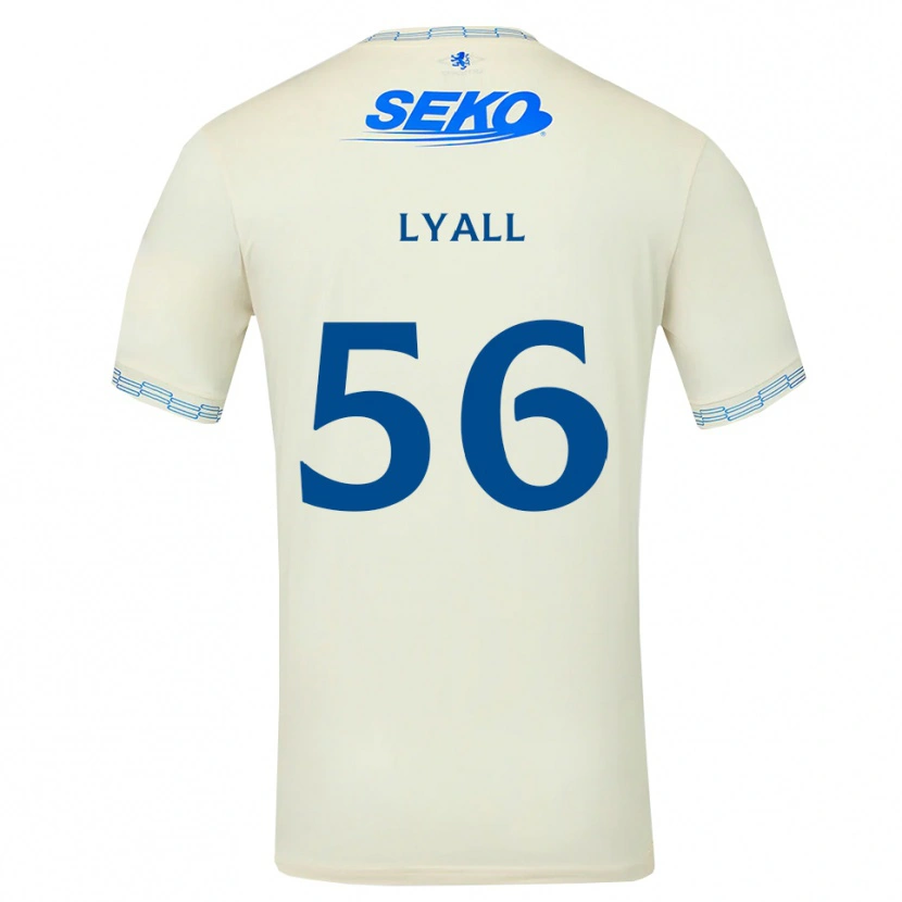 Danxen Mulher Camisola Arron Lyall #56 Azul Céu Profundo Branco Alternativa 2026/27 Camisa