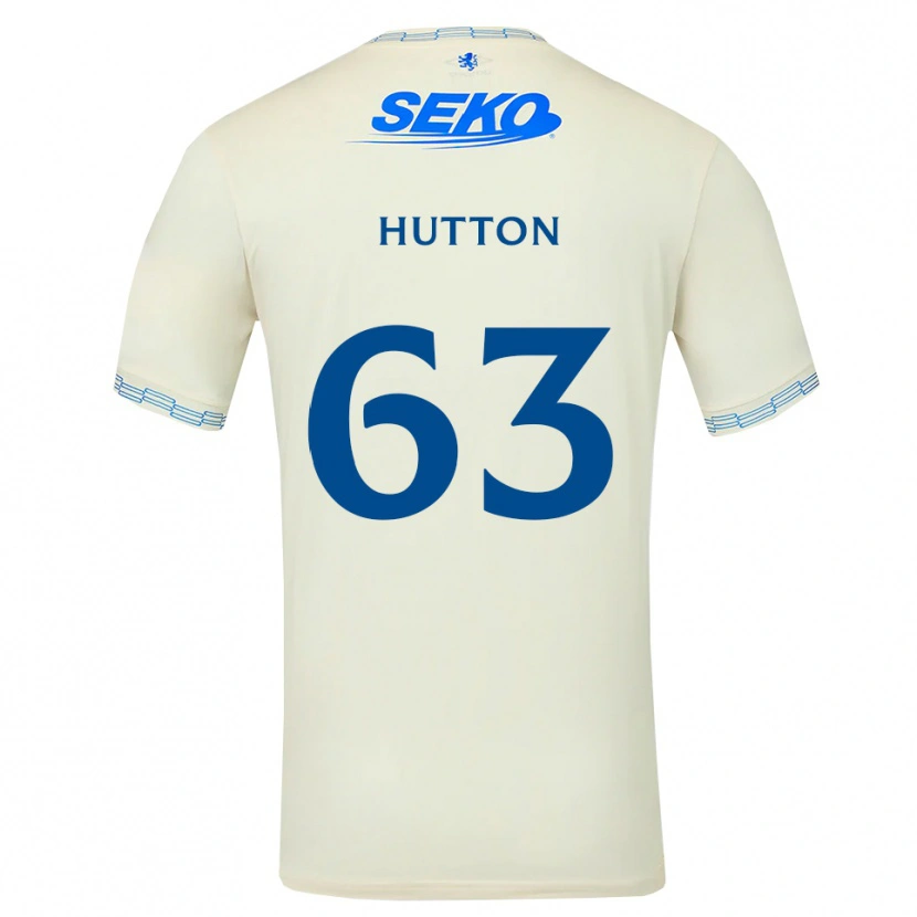 Danxen Mulher Camisola Zander Hutton #63 Azul Céu Profundo Branco Alternativa 2026/27 Camisa