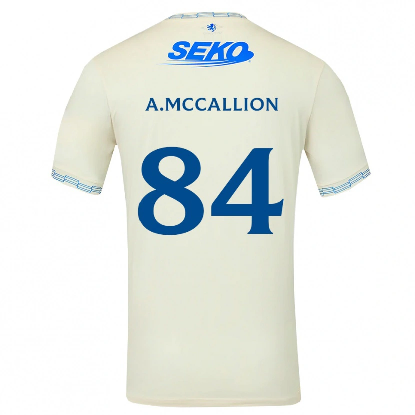 Danxen Mulher Camisola Aiden Mccallion #84 Azul Céu Profundo Branco Alternativa 2026/27 Camisa