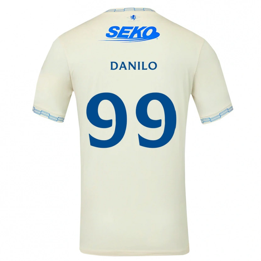 Danxen Mulher Camisola Danilo #99 Azul Céu Profundo Branco Alternativa 2026/27 Camisa