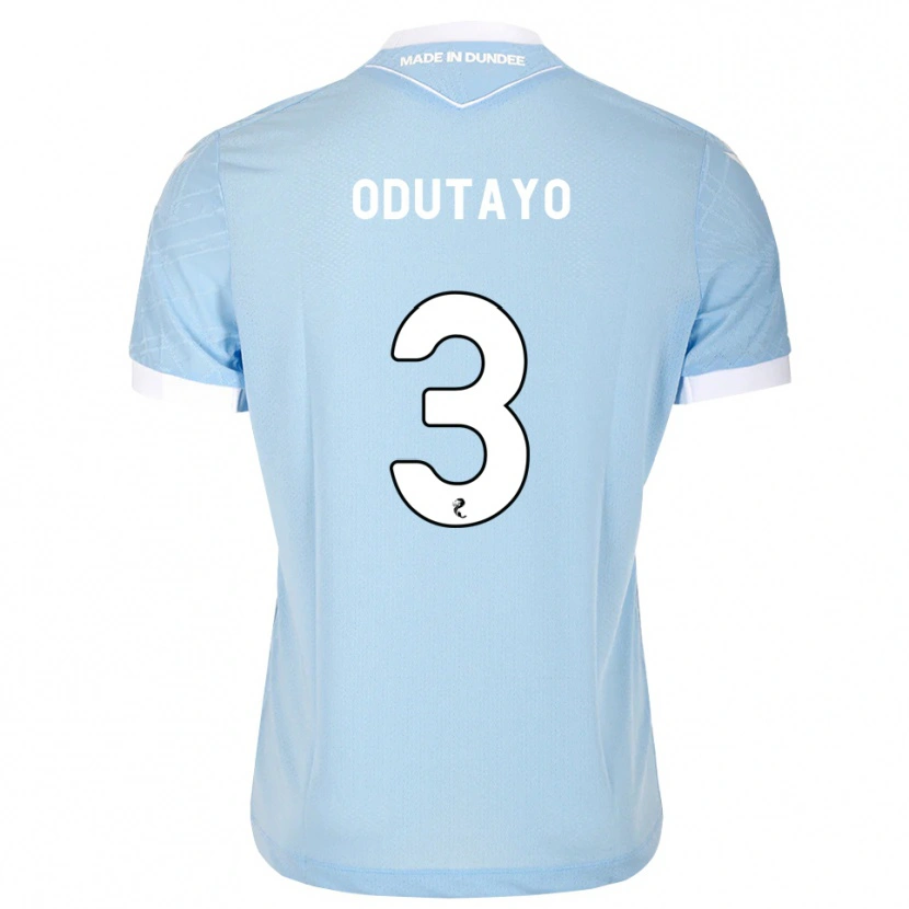 Danxen Mulher Camisola Idris Odutayo #3 Azul Céu Claro Branco Alternativa 2026/27 Camisa