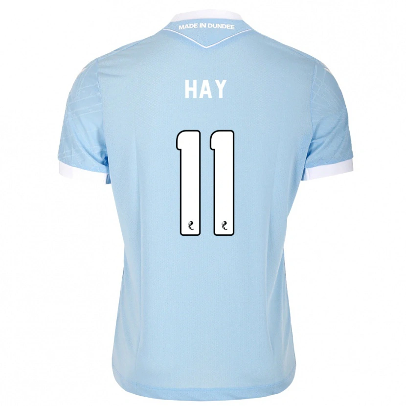 Danxen Mulher Camisola Ashley Hay #11 Azul Céu Claro Branco Alternativa 2026/27 Camisa