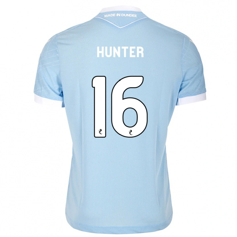 Danxen Mulher Camisola Michael Hunter #16 Azul Céu Claro Branco Alternativa 2026/27 Camisa